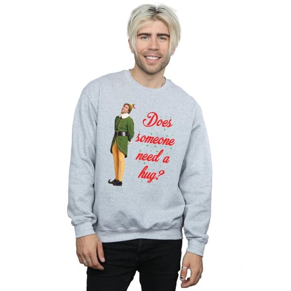 Elf Mens Hug Buddy Sweatshirt
