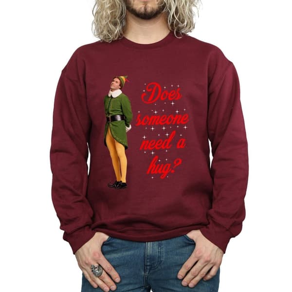 Elf Mens Hug Buddy Sweatshirt
