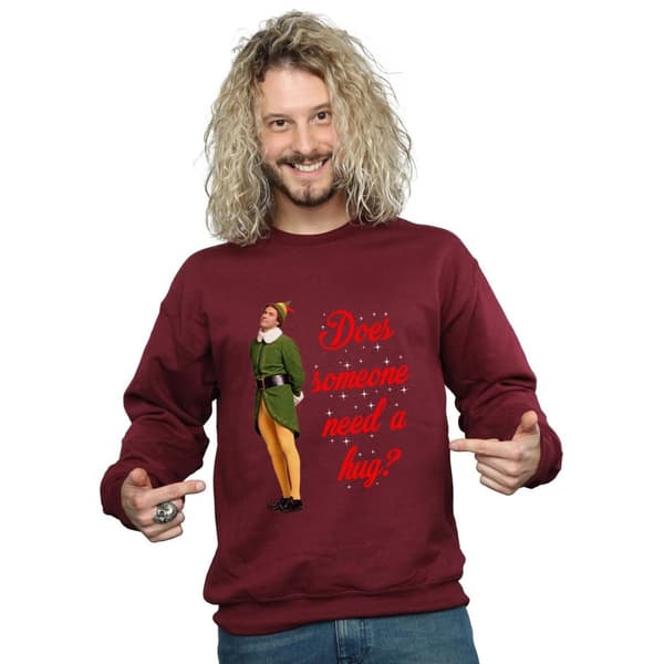 Elf Mens Hug Buddy Sweatshirt