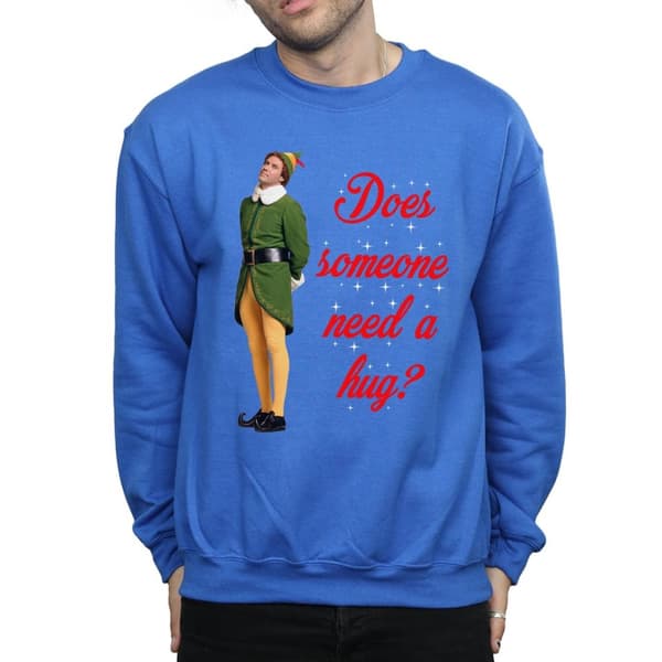 Elf Mens Hug Buddy Sweatshirt