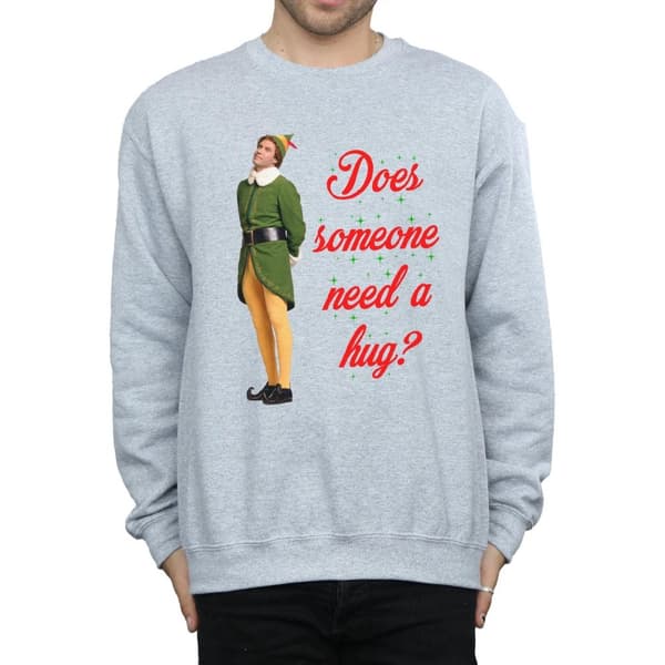 Elf Mens Hug Buddy Sweatshirt