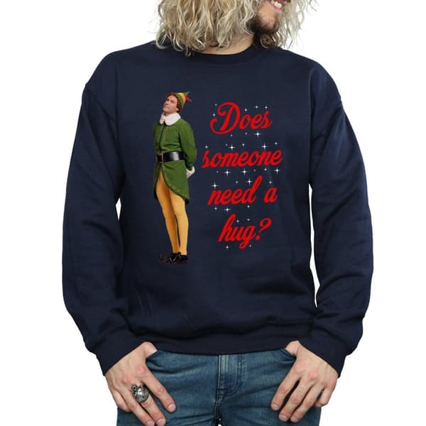 Elf Mens Hug Buddy Sweatshirt