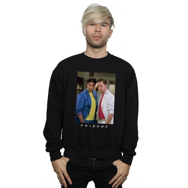 Friends Mens Ross And Chandler College Sweatshirt