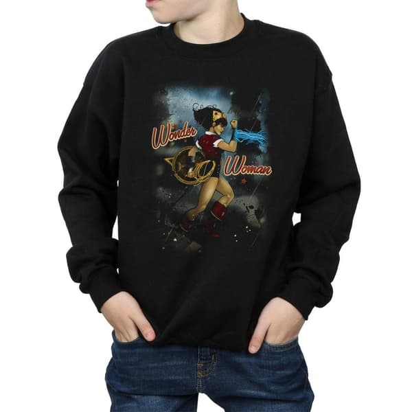 DC Comics Pojkar Wonder Woman Bombshell Cover Sweatshirt