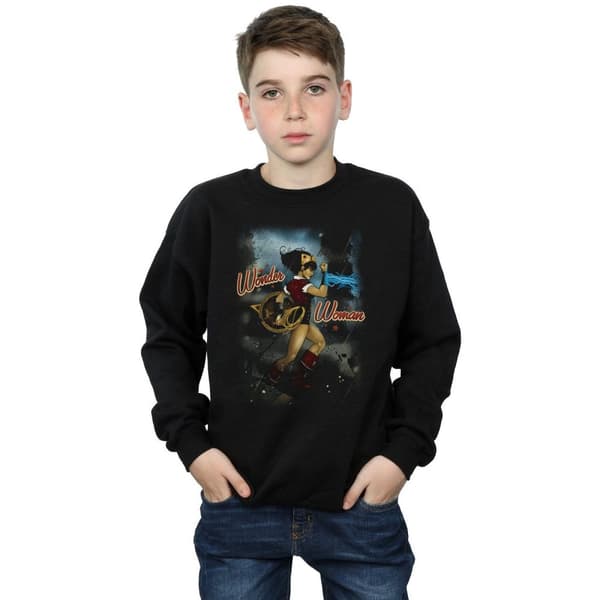 DC Comics Pojkar Wonder Woman Bombshell Cover Sweatshirt