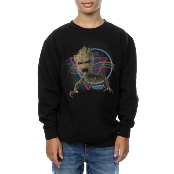 Marvel Pojkar Guardians Of The Galaxy Neon Groot Sweatshirt