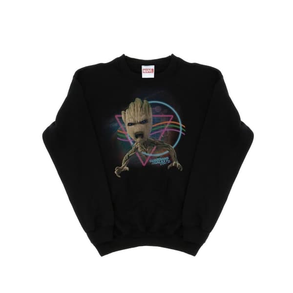 Marvel Pojkar Guardians Of The Galaxy Neon Groot Sweatshirt