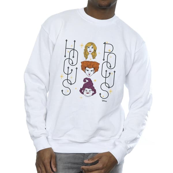 Disney Mens Hocus Pocus Faces Sweatshirt