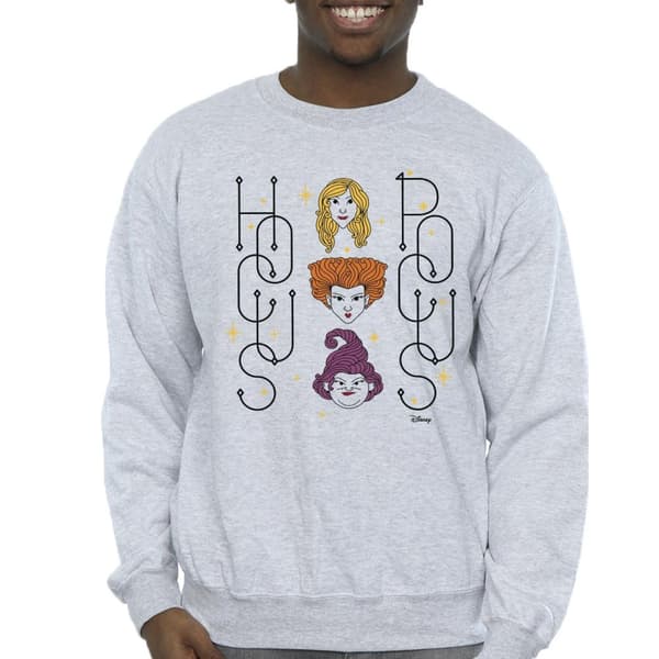 Disney Mens Hocus Pocus Faces Sweatshirt