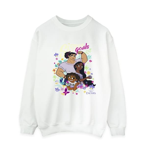 Disney Mens Encanto Sister Goals Sweatshirt White L