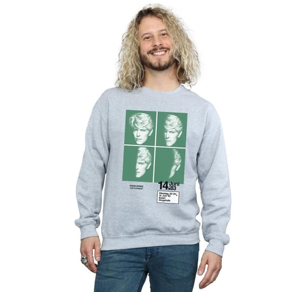 David Bowie Mens 1983 Concert Poster Sweatshirt