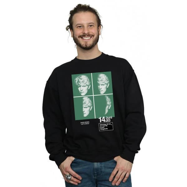David Bowie Mens 1983 Concert Poster Sweatshirt