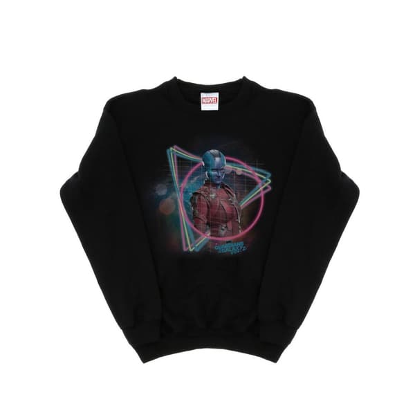 Marvel Guardians Of The Galaxy Neon Nebula-tröja för pojkar Black 5-6 Years