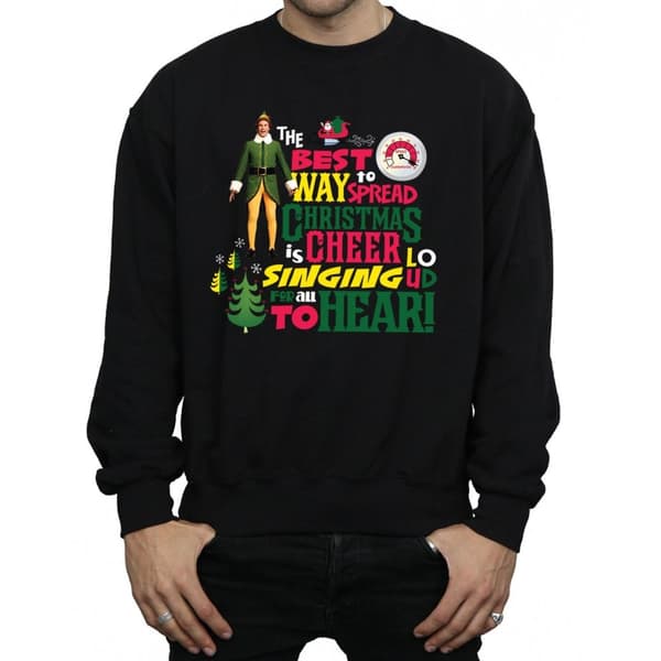 Elf Mens Christmas Cheer Sweatshirt