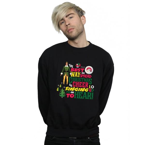 Elf Mens Christmas Cheer Sweatshirt