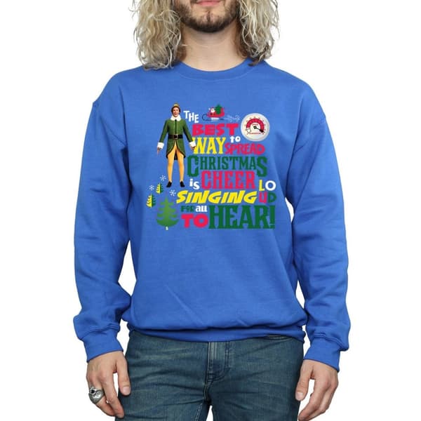 Elf Mens Christmas Cheer Sweatshirt