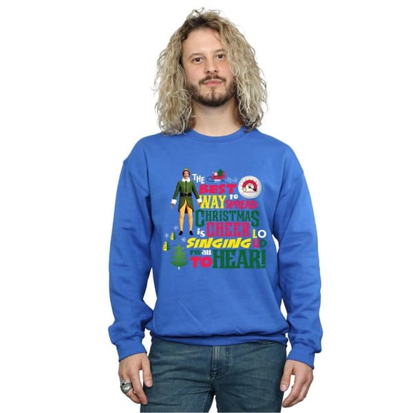 Elf Mens Christmas Cheer Sweatshirt