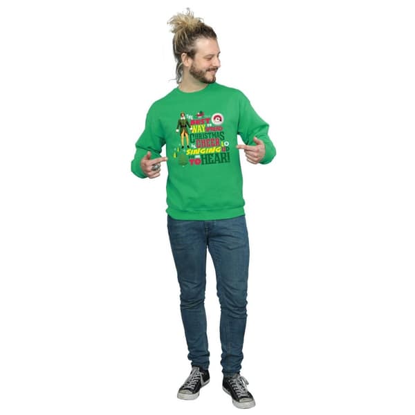 Elf Mens Christmas Cheer Sweatshirt