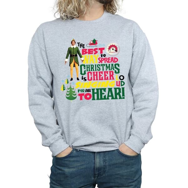 Elf Mens Christmas Cheer Sweatshirt