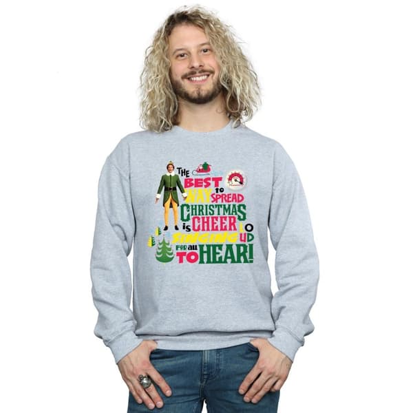 Elf Mens Christmas Cheer Sweatshirt