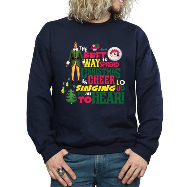 Elf Mens Christmas Cheer Sweatshirt