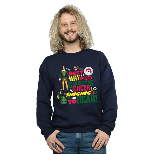 Elf Mens Christmas Cheer Sweatshirt