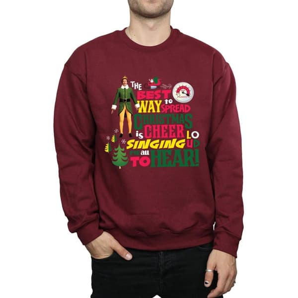 Elf Mens Christmas Cheer Sweatshirt