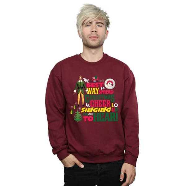 Elf Mens Christmas Cheer Sweatshirt