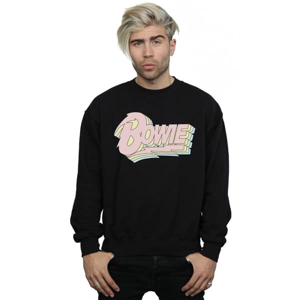 David Bowie Mens Pastel Bowie Sweatshirt