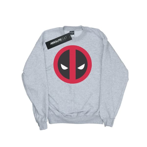 Marvel Mens Deadpool Large Clean Logo Sweatshirt
