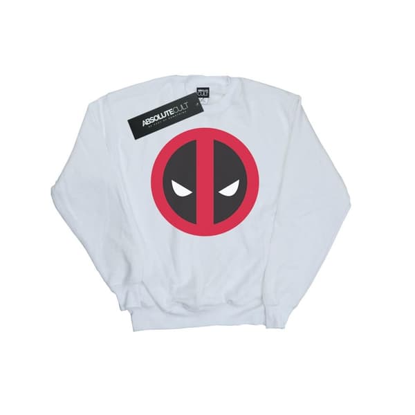 Marvel Mens Deadpool Large Clean Logo Sweatshirt
