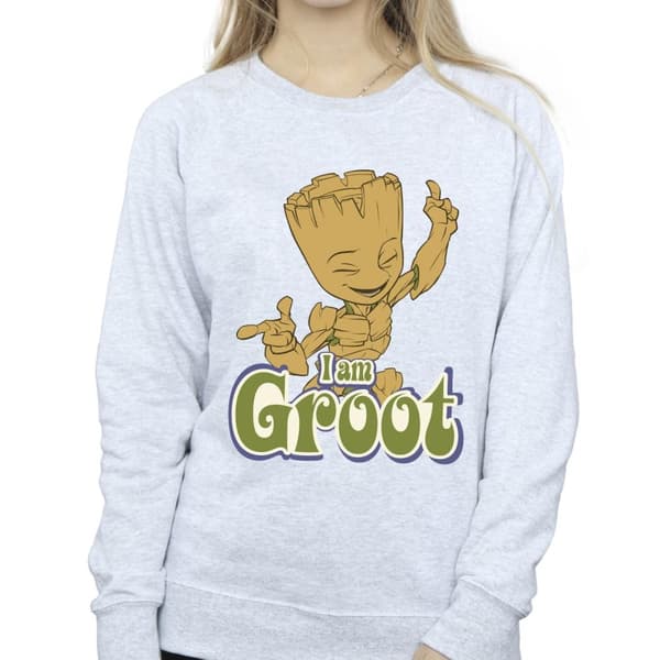 Guardians Of The Galaxy Womens/Ladies Groot Dancing Sweatshirt
