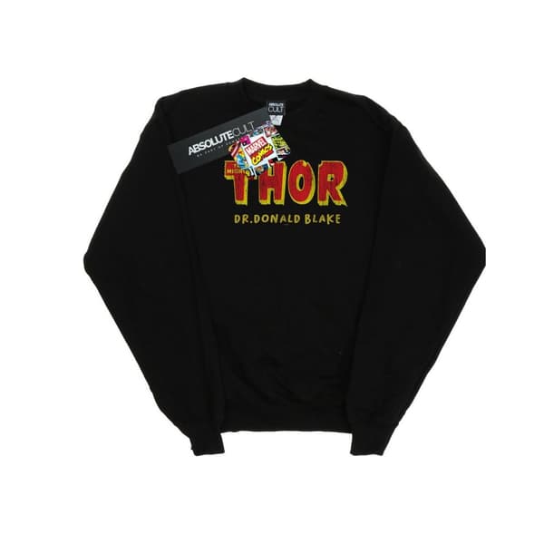 Marvel Girls Thor AKA Dr Donald Blake Sweatshirt Black 9-11 Years