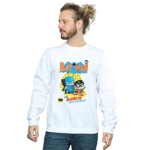 DC Comics Mens Super Friends Batman The Boy Wonder Sweatshirt