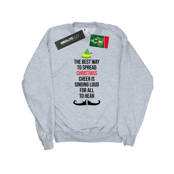 Elf Sweatshirt med text för herr Christmas Cheer