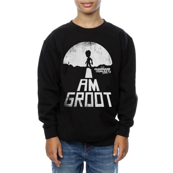 Marvel Boys Guardians Of The Galaxy I Am Groot White Sweatshirt
