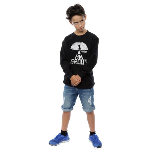 Marvel Boys Guardians Of The Galaxy I Am Groot White Sweatshirt