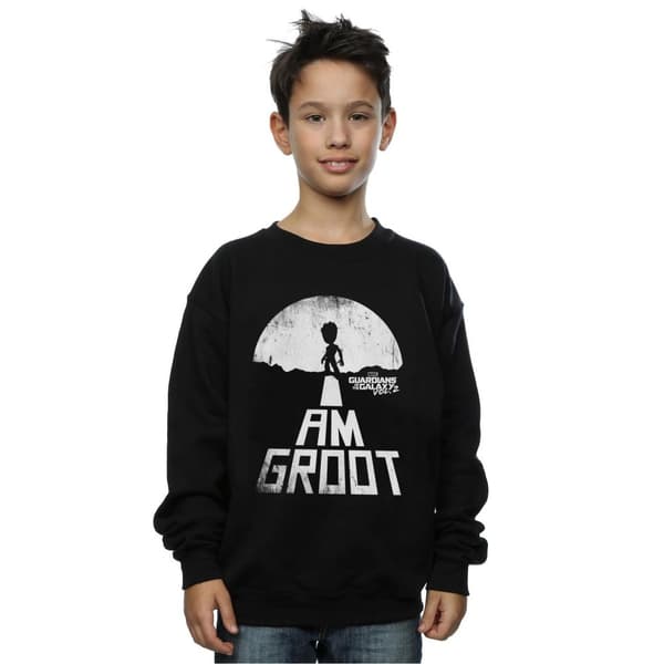 Marvel Boys Guardians Of The Galaxy I Am Groot White Sweatshirt