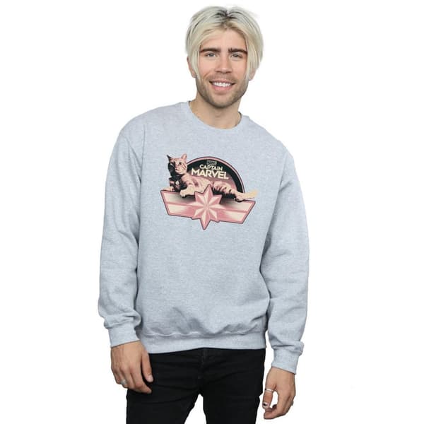 Marvel Mens Captain Marvel Chillin Goose Sweatshirt