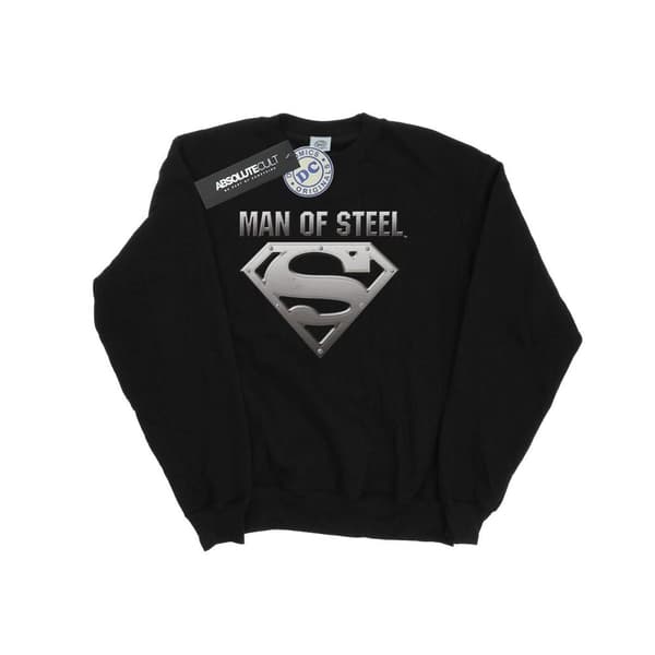 DC Comics Mens Superman Man Of Steel Shield Sweatshirt