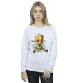 Miniatyrbild 2 av 4: Guardians Of The Galaxy Dam/kvinnor Groot Flowers Sweatshirt