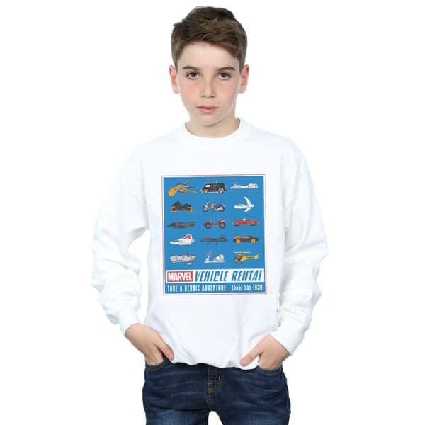 Marvel Boys Vehicle Rentals Colour Sweatshirt