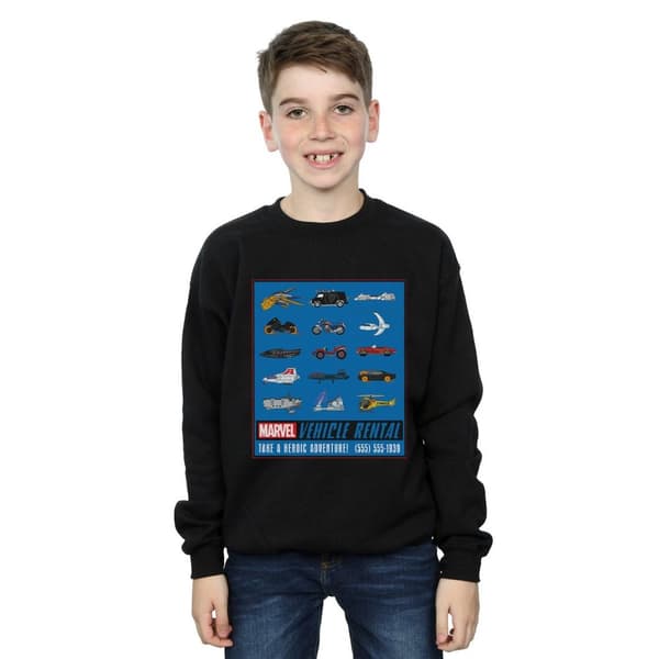 Marvel Boys Vehicle Rentals Colour Sweatshirt