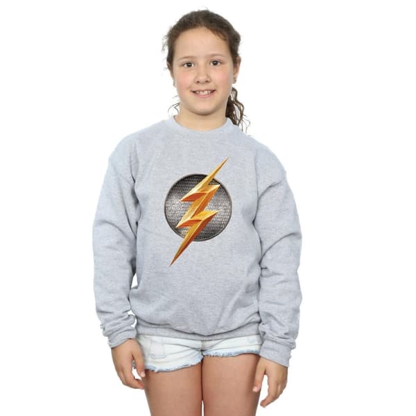 DC Comics Girls Justice League Movie Flash Emblem Sweatshirt