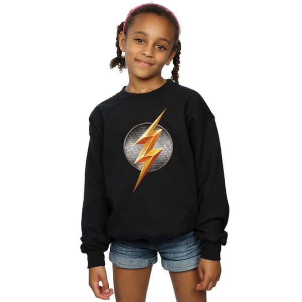 DC Comics Girls Justice League Movie Flash Emblem Sweatshirt
