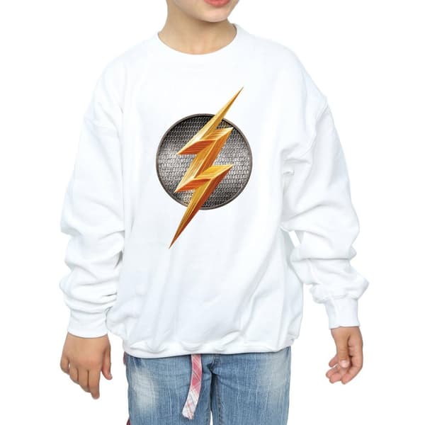 DC Comics Girls Justice League Movie Flash Emblem Sweatshirt