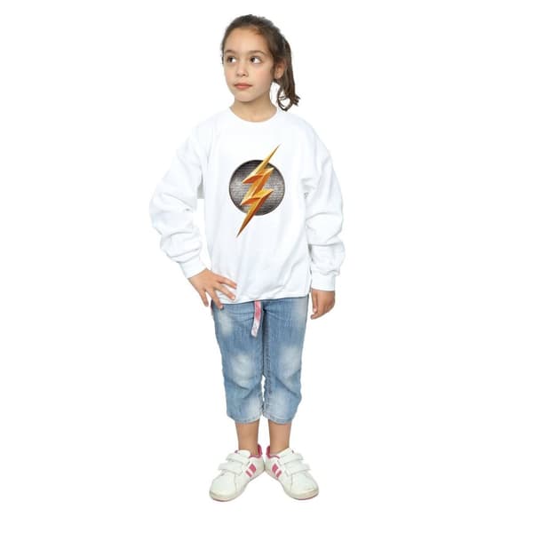 DC Comics Girls Justice League Movie Flash Emblem Sweatshirt