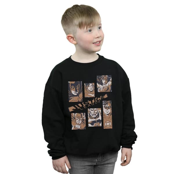 DC Comics Boys Justice League Rectangles Sweatshirt