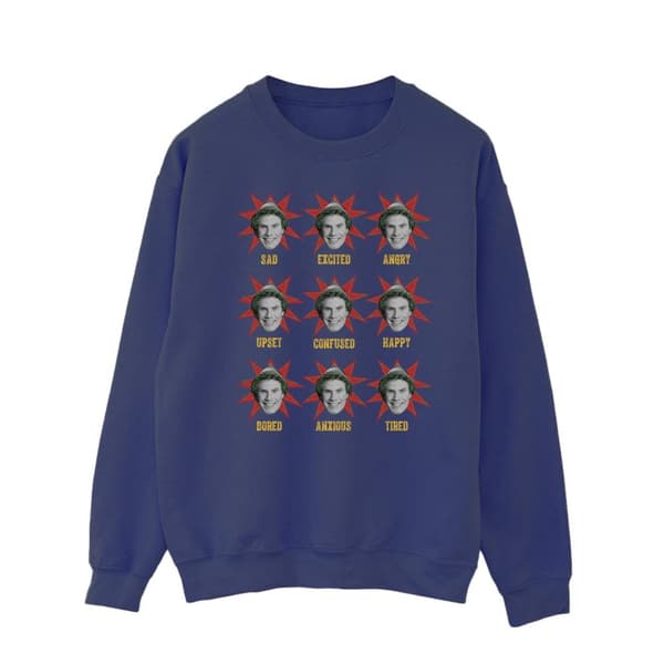 Elf Mens Many Moods Of Buddy Sweatshirt