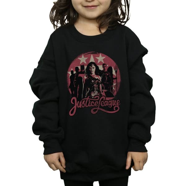 DC Comics Girls Justice League Movie Group Pose Sweatshirt